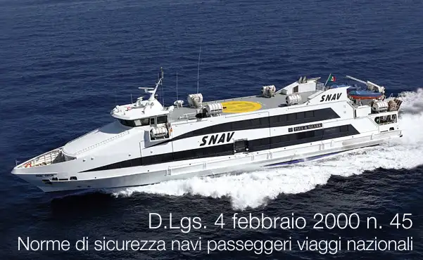 Decreto legislativo 4 febbraio 2000 n. 45 / Norme di sicurezza navi passeggeri viaggi nazionali